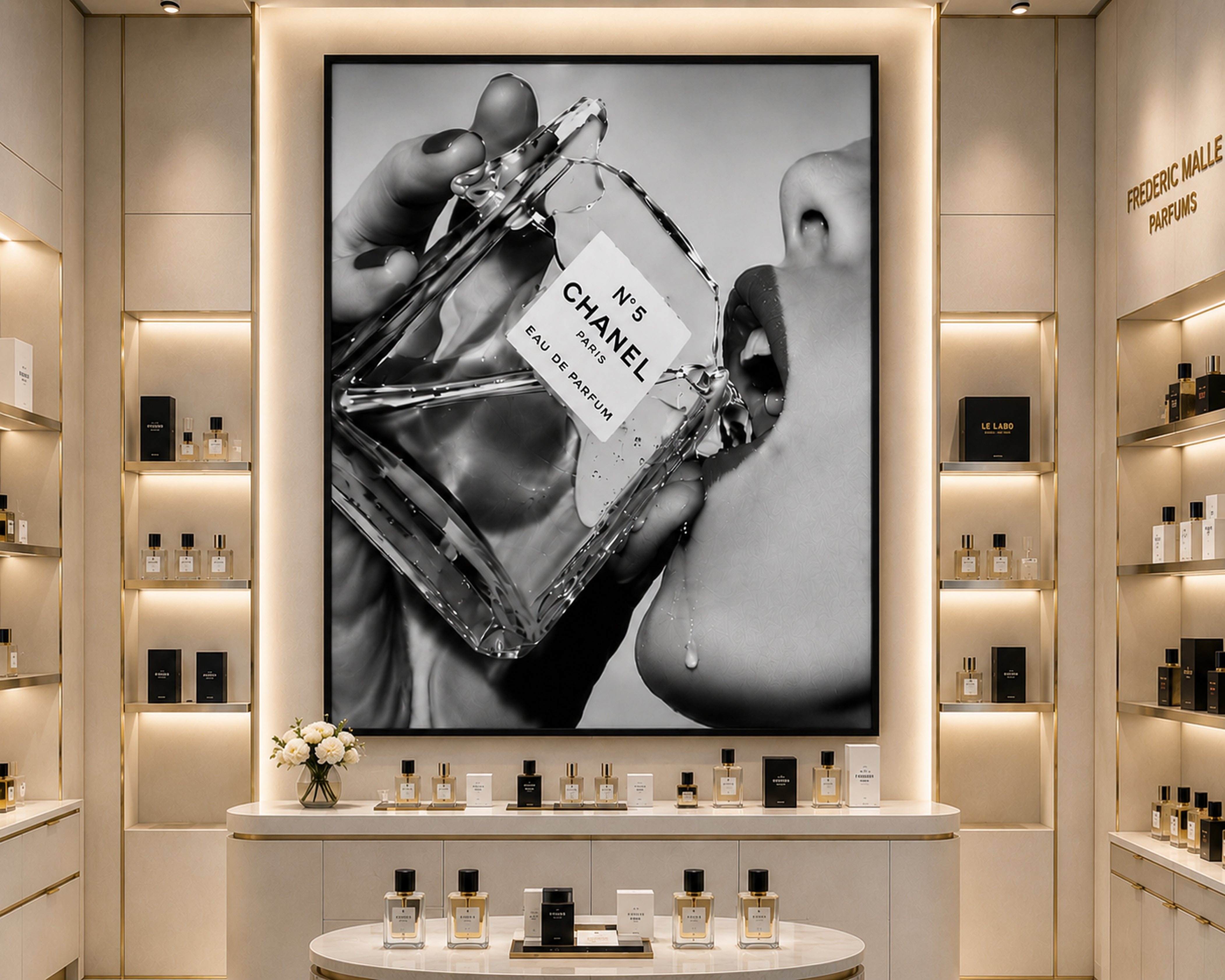 Audrey Hepburn Wall Art Framed Canvas, Black and White Glamour Print, Luxury Fashion Bathroom Decor, Old Hollywood Vanity Art