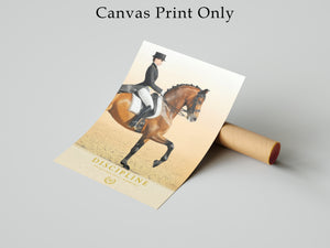 Luxury Equestrian Wall Art, Dressage Horse Framed Canvas, Old Money Decor, Discipline Motivation Poster, Quiet Luxury Home Decor