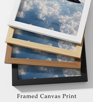 Private Jet Wall Art, Quiet Luxury Framed Canvas Print, Old Money Decor