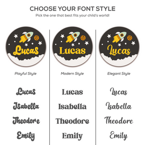 Rocket Dreams – Personalized Wooden Name Sign